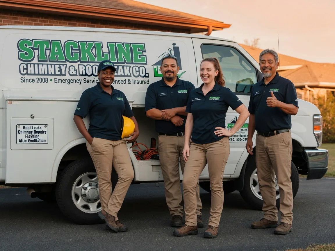 Chimney flashing repair company in Chandler, TX